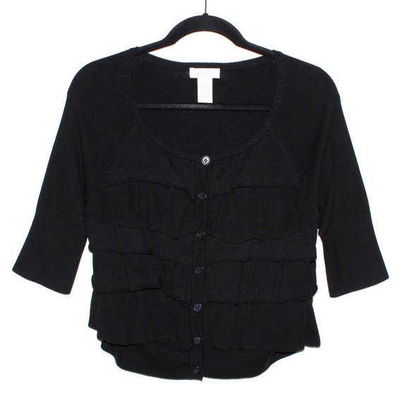 Candie's Sweaters - Candie's Vintage Y2K Ruffle Front Cardigan